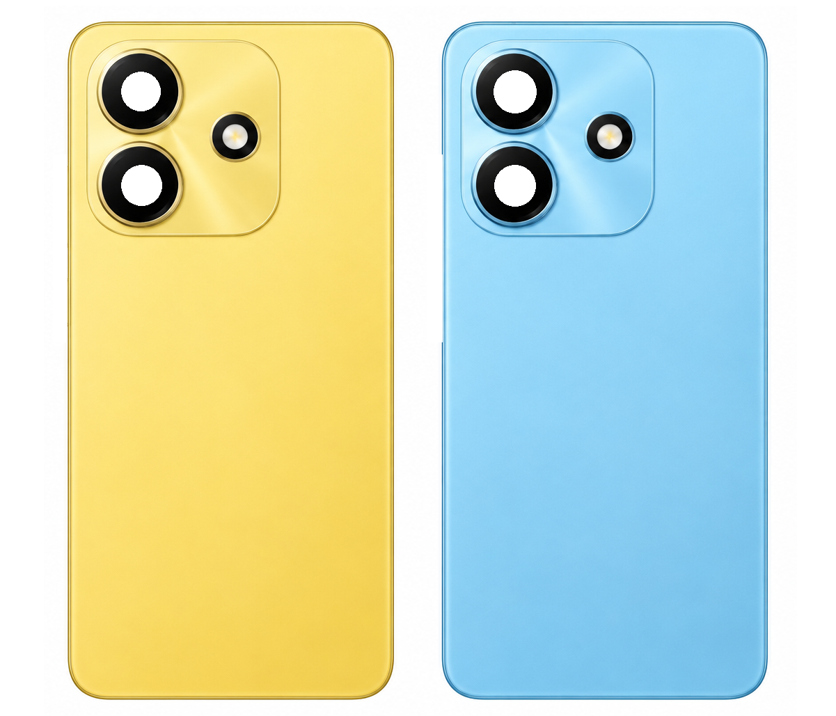 Compatible Replacement for itel P55 4G Back Panel – Yellow & Sky Blue